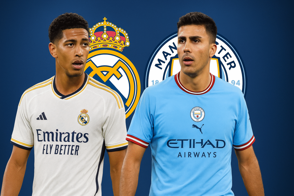 Rumor transfer Rodri Bellingham memanas. Real Madrid mengejar Rodri, sementara Manchester City meminta Bellingham