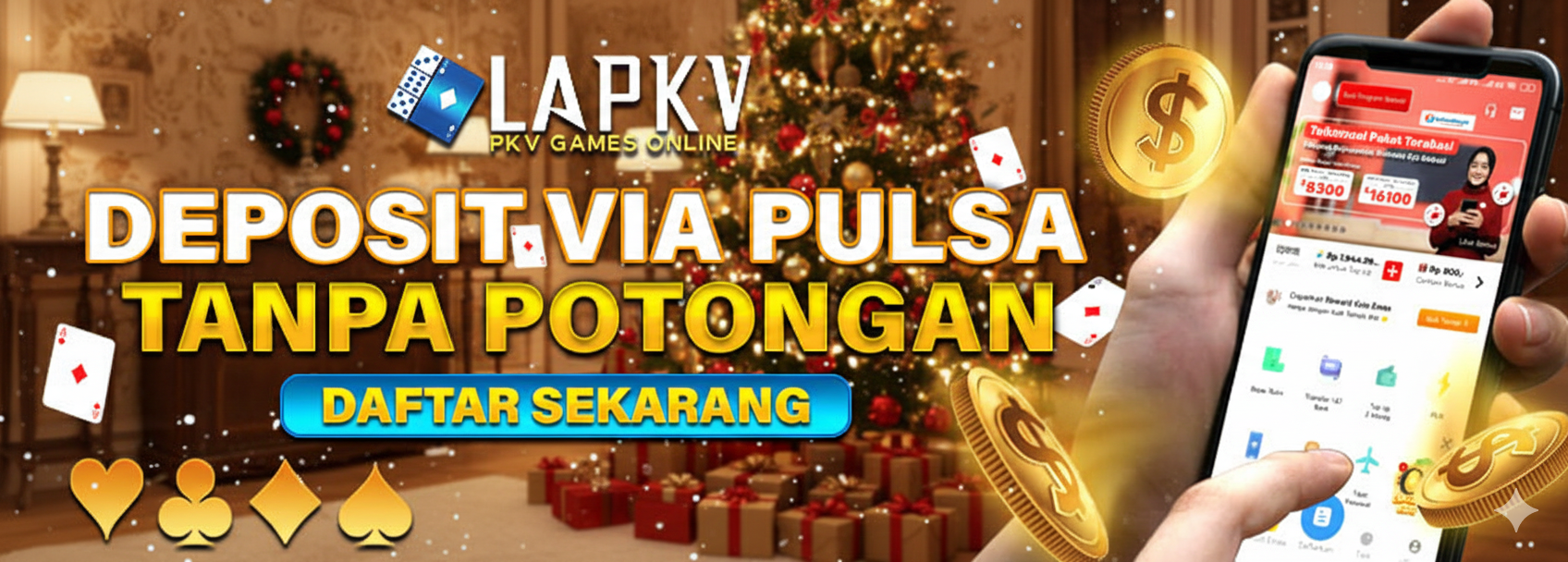 LAPKV : DEPOSIT QRIS DAN PULSA TANPA POTONGAN