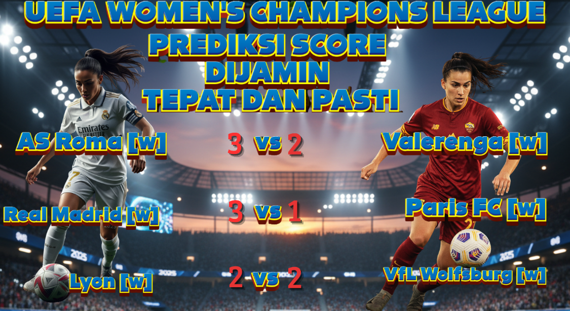 Prediksi Skor UEFA Women’s Champions League Hari Ini