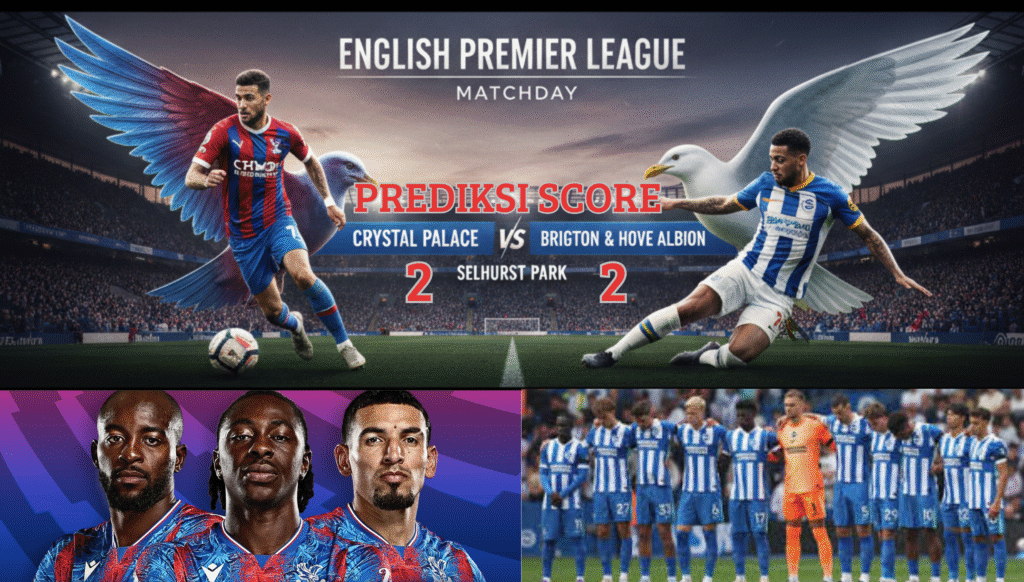 Prediksi Skor Jitu Crystal Palace vs Brighton & Hove Albion