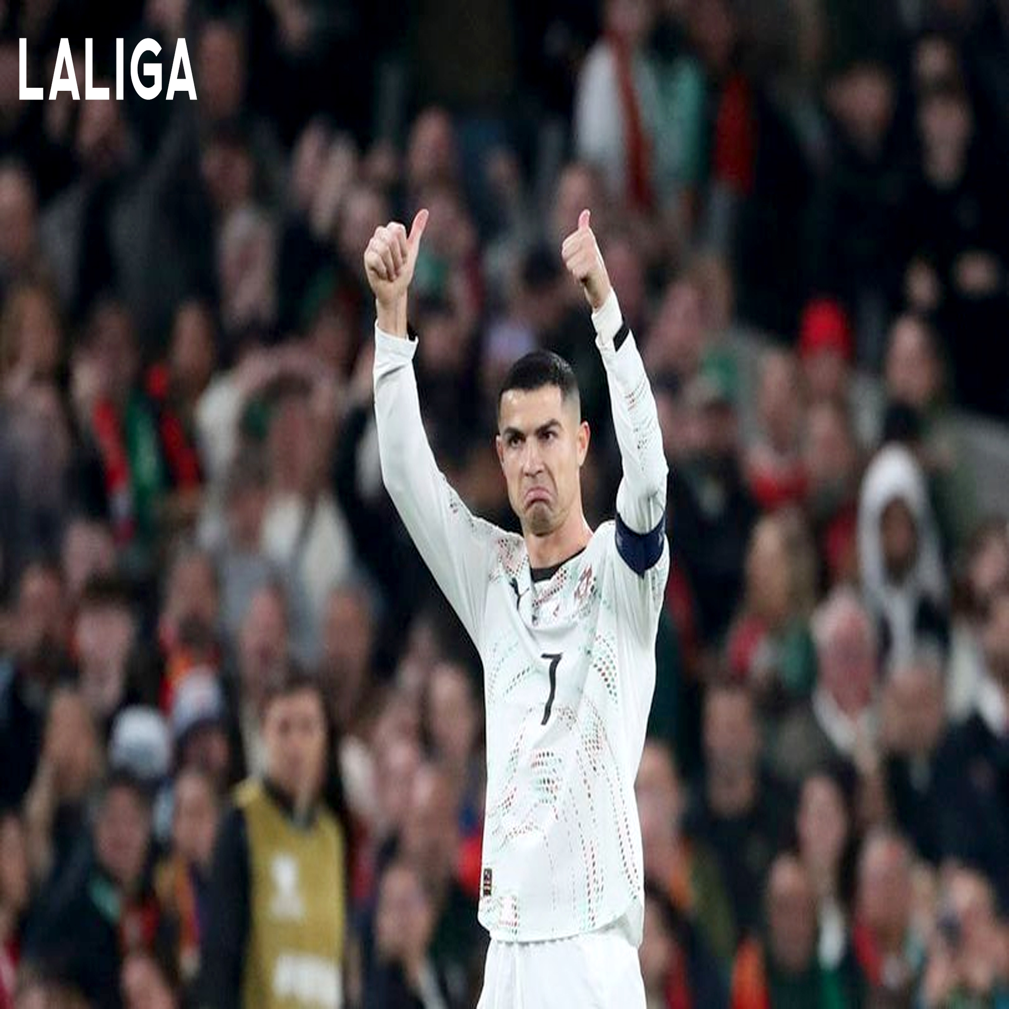 Ekspresi Cristiano Ronaldo saat menerima kartu merah di laga Timnas Portugal melawan Irlandia pada Kualifikasi Piala Dunia 2026 zona Eropa (c) AP Photo/Peter Morrison