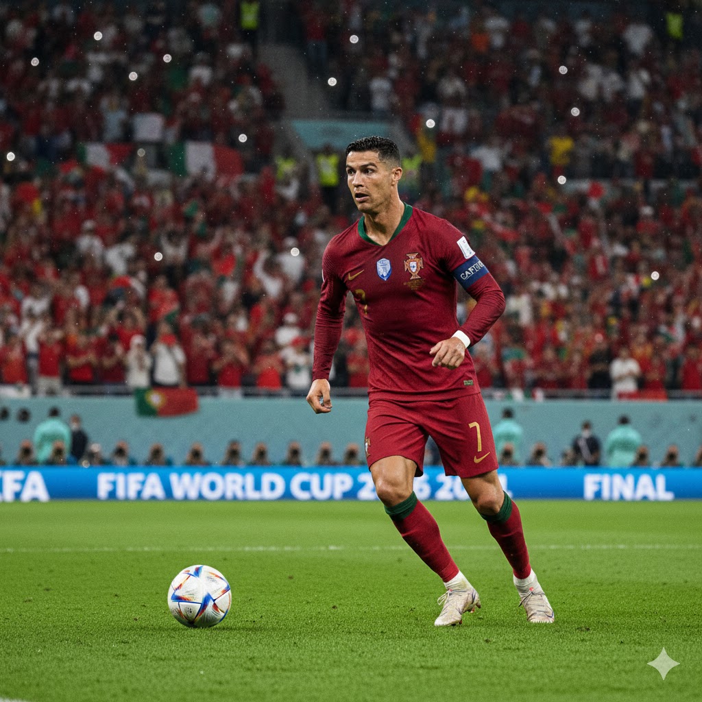 Cristiano Ronaldo Piala Dunia 2026 merayakan lolos Portugal