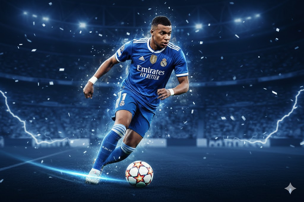 Mbappe quattrick Olympiakos vs Real Madrid Liga Champions