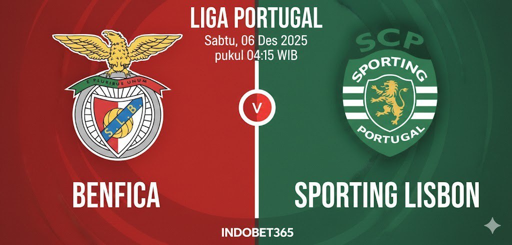 Statistik Benfica vs Sporting Lisbon 6 Des 2025