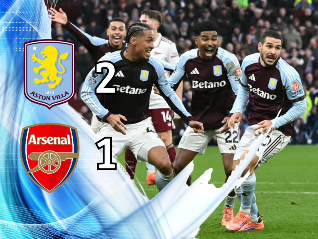 Aston Villa Tumbangkan Arsenal dalam Drama Penuh Ketegangan di Liga Inggris
