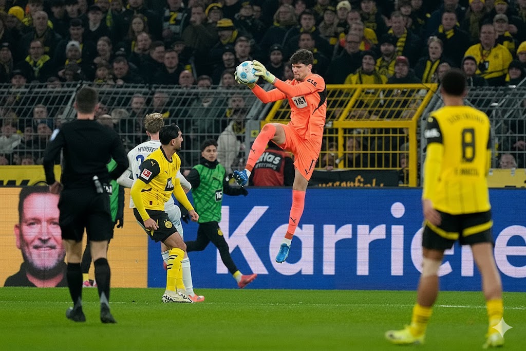 Aksi pemain saat Borrusia Dortmund tumbangkan hoffenheim di kandang 2-0