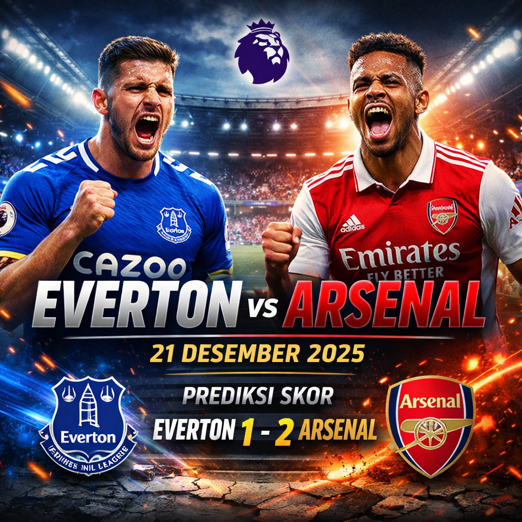 everton vs arsenal 21 Desember 2025
