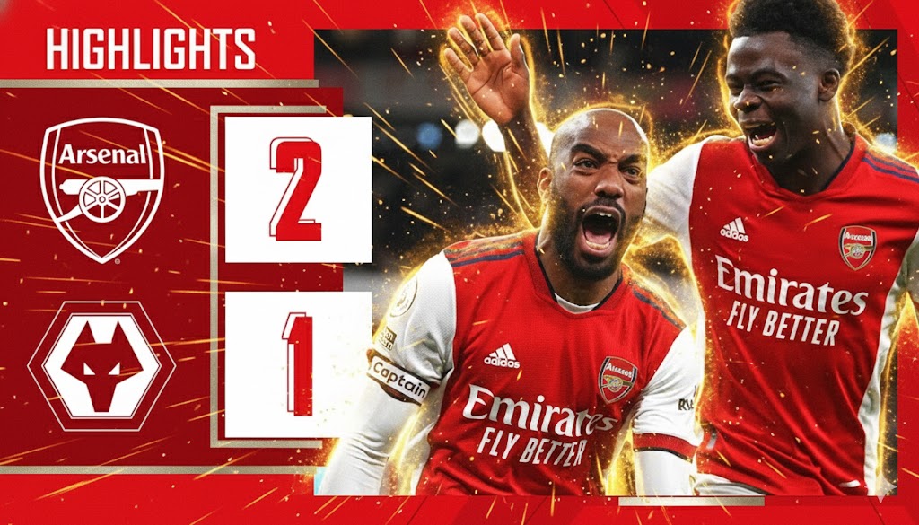 Hasil Arsenal vs Wolves skor akhir 2-1 Liga Inggris