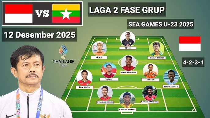 Garuda Menyala! Indonesia Tantang Myanmar 