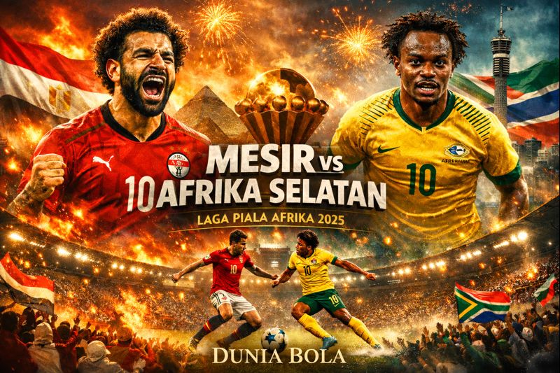 Laga Mesir vs Afrika Selatan Piala Afrika 2025, pertandingan sengit penuh aksi