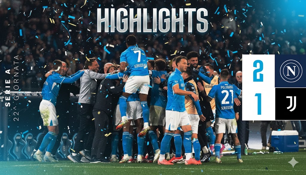 Hasil Napoli vs Juventus 2-1 dalam laga big match Serie A