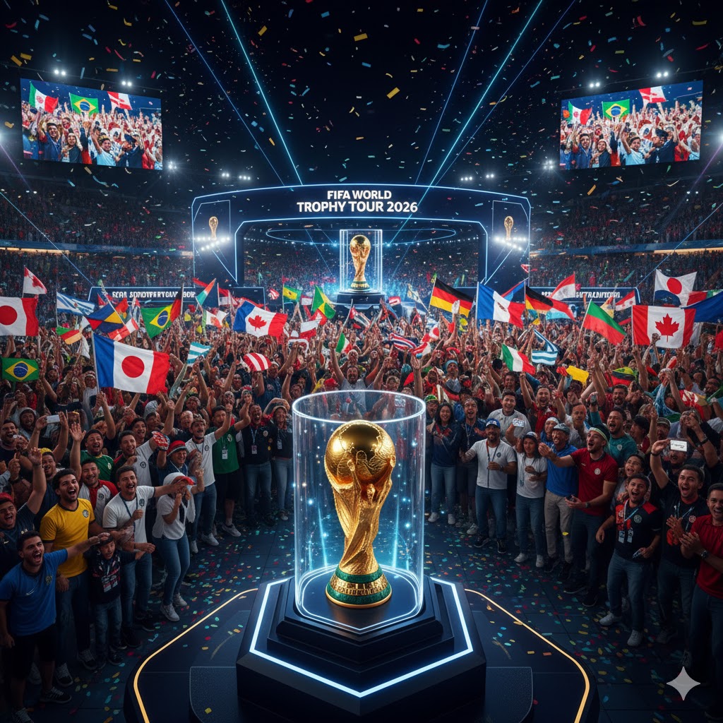 Piala Dunia 2026 di Amerika Serikat Kanada dan Meksiko dalam FIFA World Cup Trophy Tour 2026