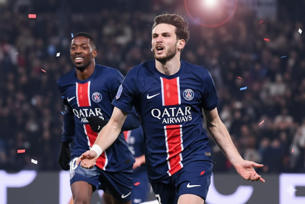 gol pembuka psg vs rennes oleh kvaratskhelia
