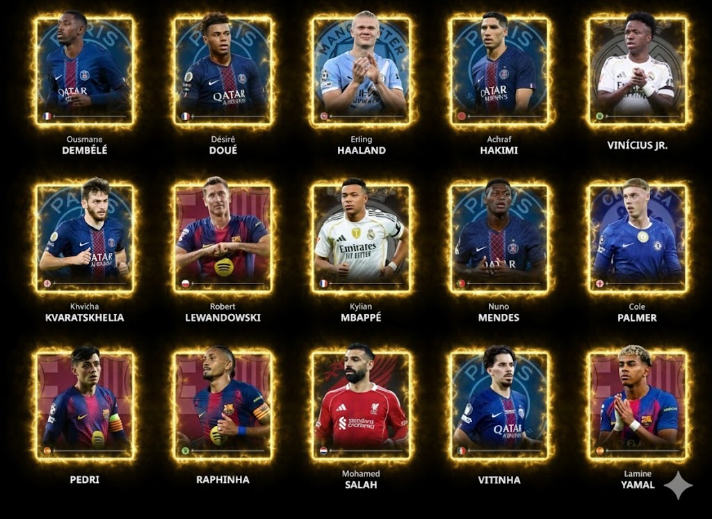 Ranking 100 Pemain terbaik dunia 2025