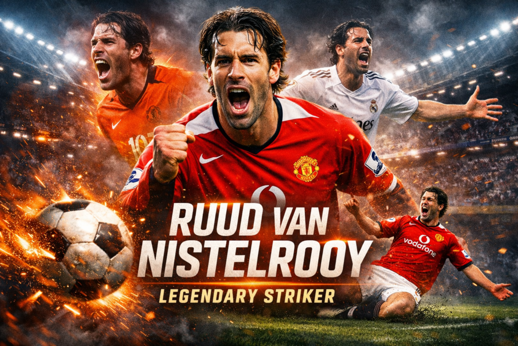 Ruud van Nistelrooy legenda striker sepak bola dunia