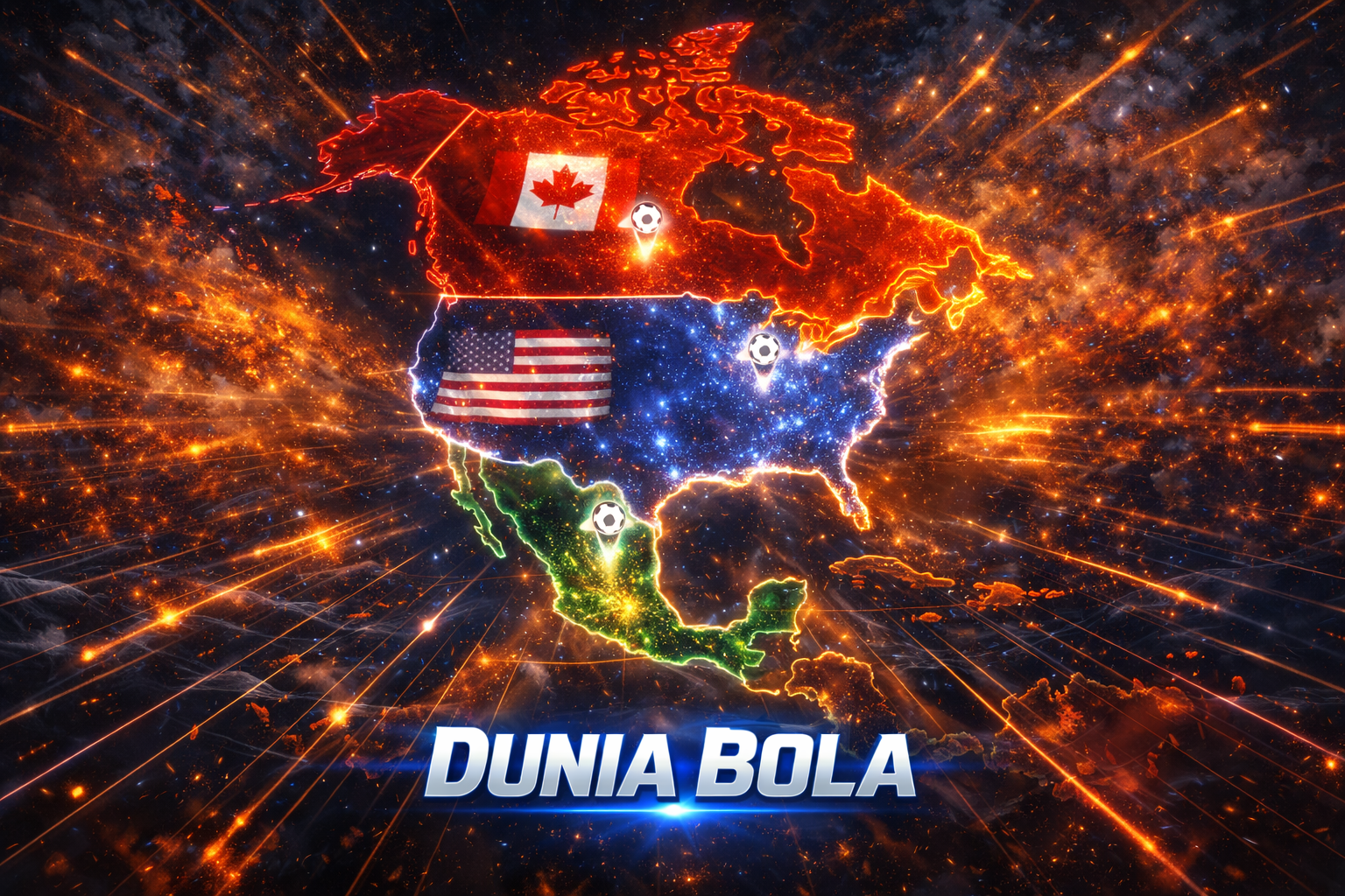 Piala Dunia 2026 resmi digelar 11 Juniβ19 Juli di AS, Kanada, dan Meksiko. Simak jadwal lengkap, stadion, format 48 tim, dan fakta menariknya di sini!