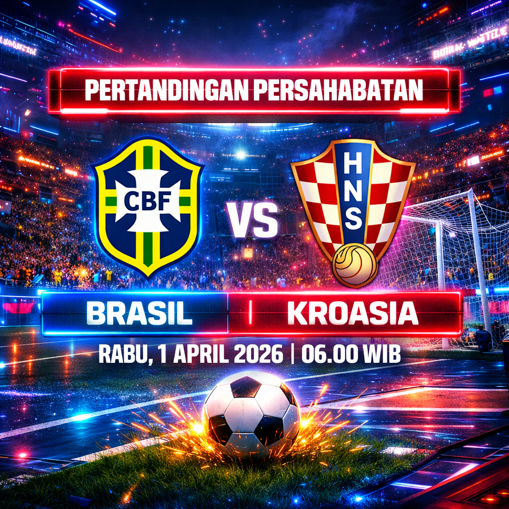 Brasil vs Kroasia 2026 prediksi pertandingan persahabatan