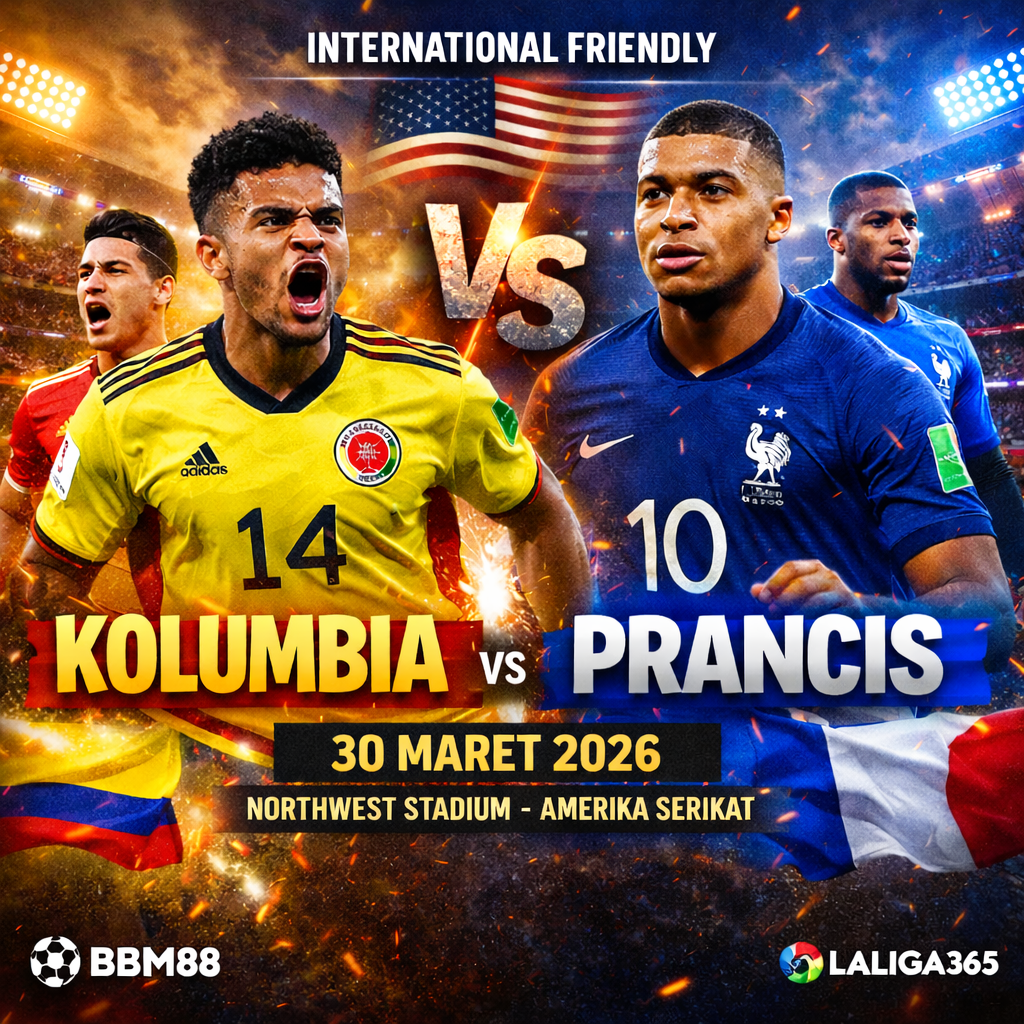 Kolombia vs Prancis 30 Maret 2026