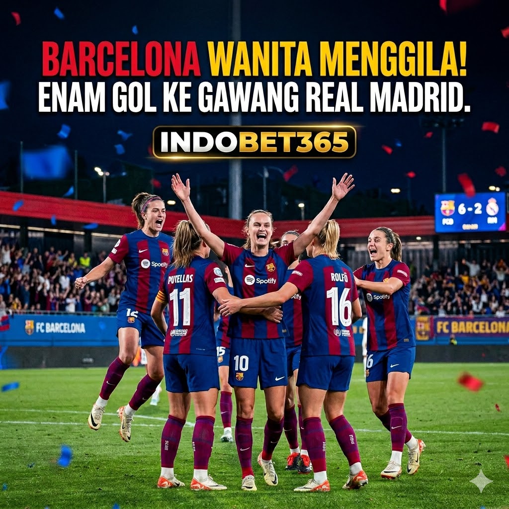 Barcelona Wanita Menggila! Enam Gol ke Gawang