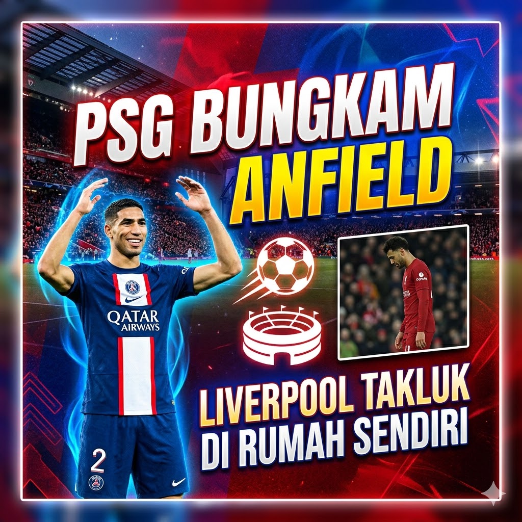 PSG Bungkam Anfield, Liverpool Takluk