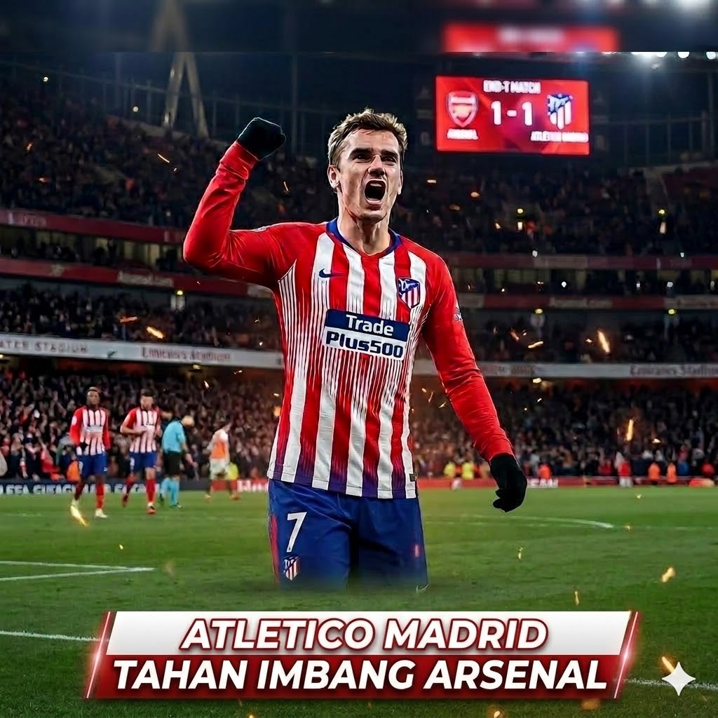 Pertahanan Solid, Atletico Madrid Tahan Imbang