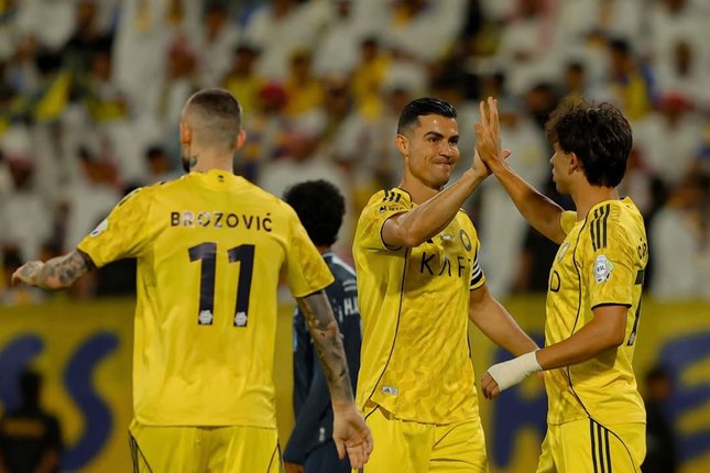 Al-Okhdood vs Al-Nassr Cristiano Ronaldo cetak gol