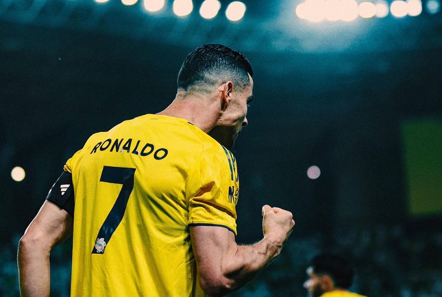 Al-Okhdood vs Al-Nassr selebrasi pemain