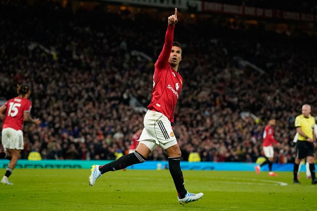 Gol Casemiro Manchester United vs Leeds United