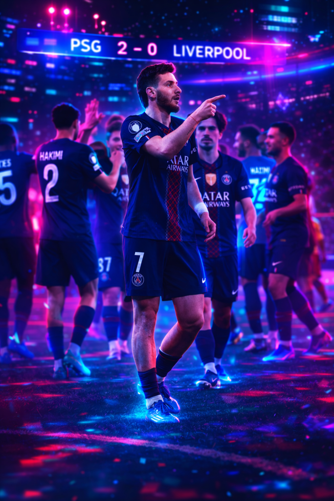 PSG vs Liverpool 2-0 di Liga Champions