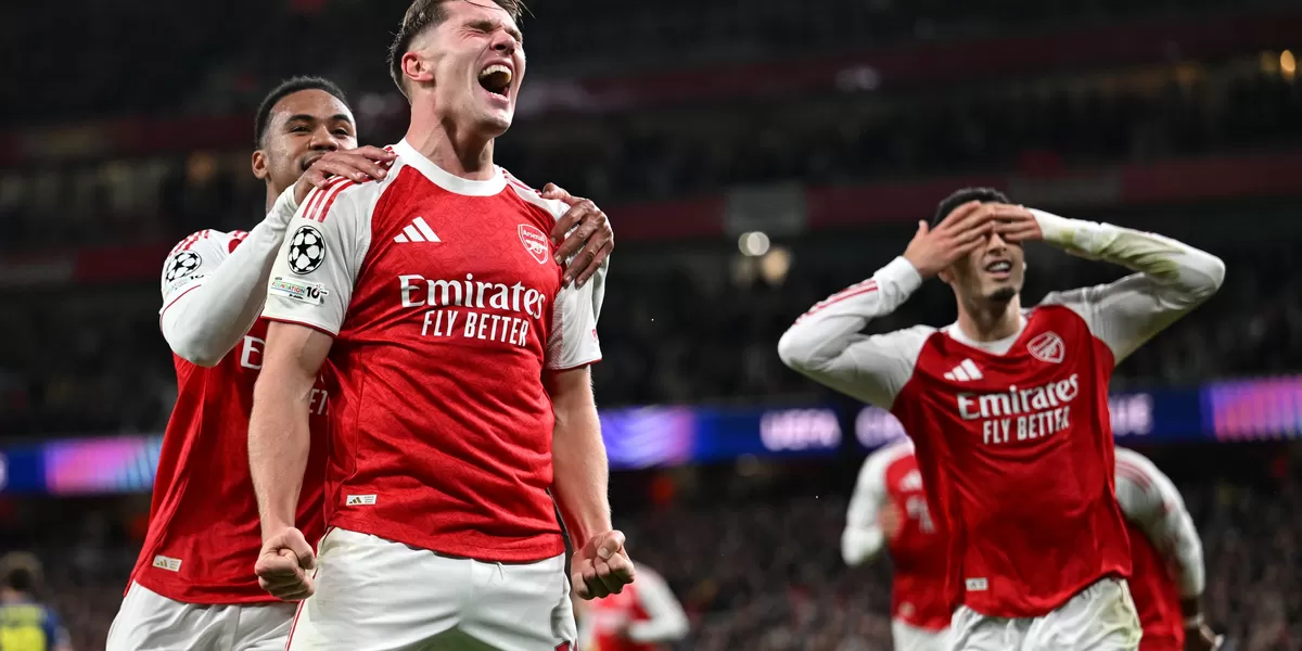 Selebrasi emosional Bukayo Saka dan pemain Arsenal setelah mencetak gol ke gawang Atletico Madrid di Liga Champions 2026