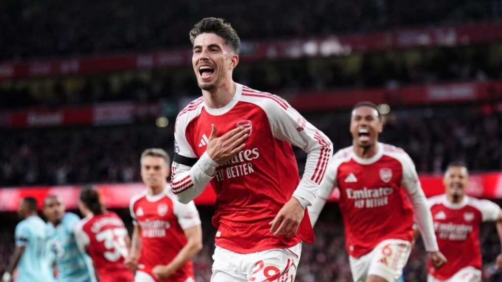 Arsenal vs Burnley saat Kai Havertz mencetak gol kemenangan Arsenal