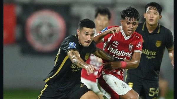 Borneo FC merayakan kemenangan dramatis atas Bali United