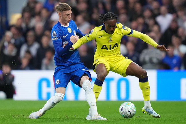 Chelsea vs Tottenham dengan selebrasi gol Andrey Santos