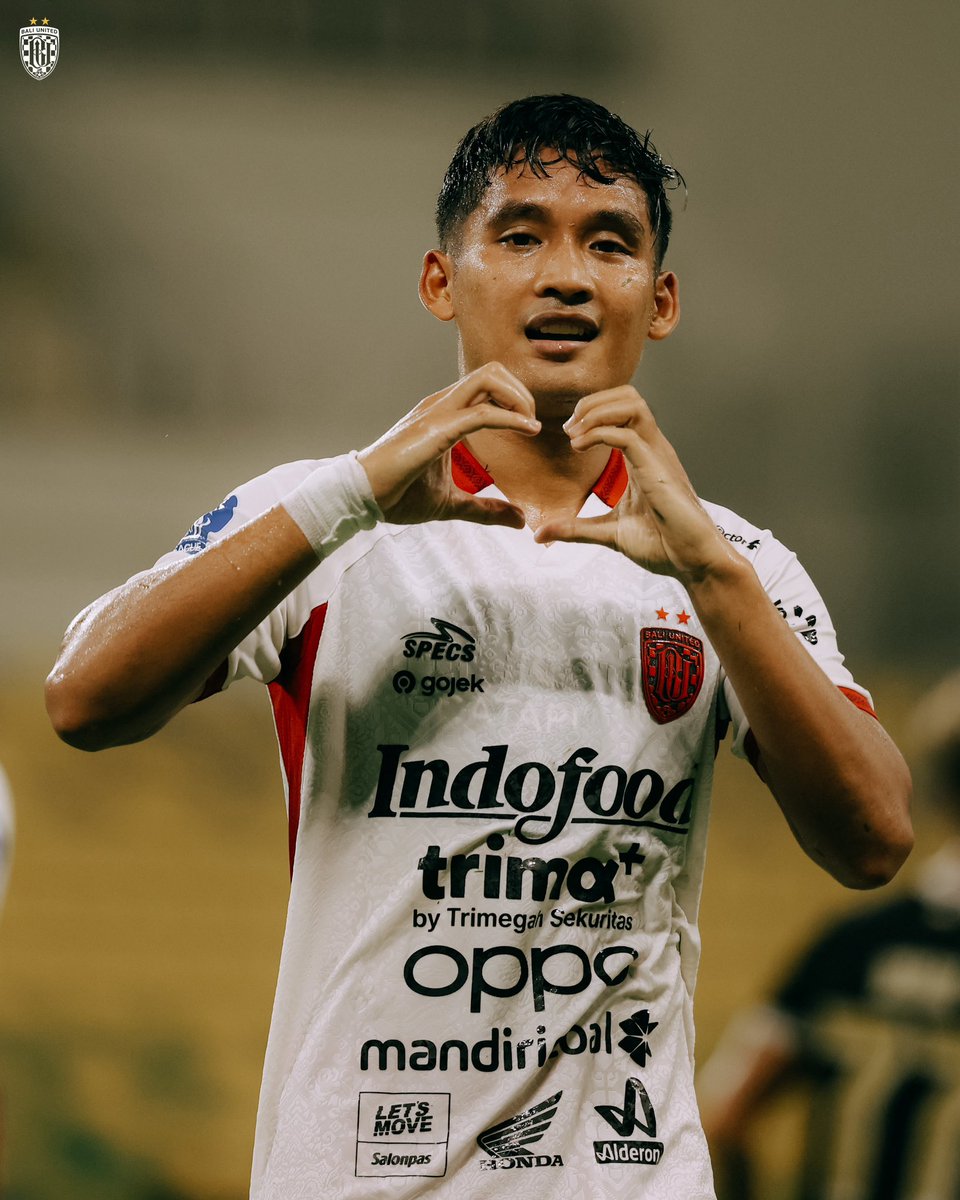Kadek Agung mencetak gol kemenangan Bali United