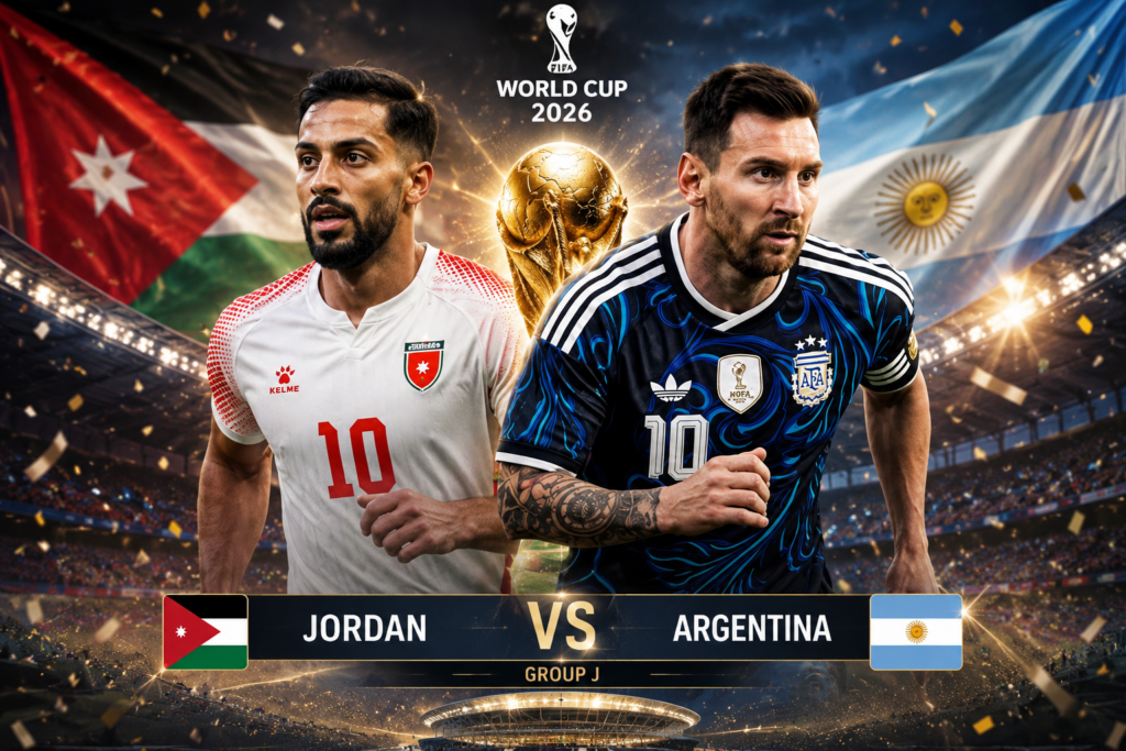 Argentina Menang Meyakinkan 3-1 atas Jordan