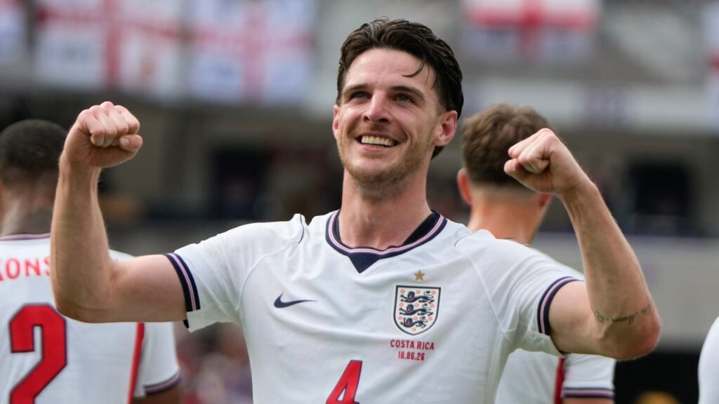Declan Rice bersama Timnas Inggris pada Piala Dunia 2026