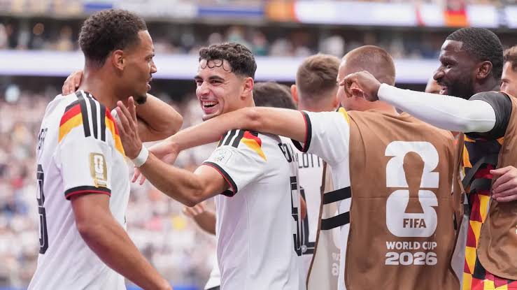 Der Panzer merayakan kemenangan dramatis 2-1 atas Pantai Gading di Piala Dunia 2026