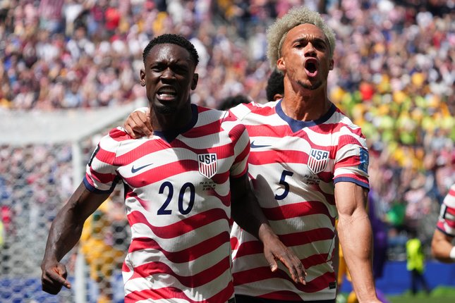 Gol pembuka Amerika Serikat ke gawang Australia pada Piala Dunia 2026