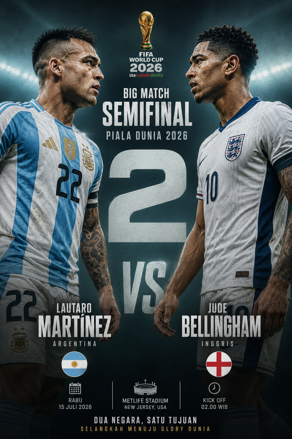 Argentina vs Inggris