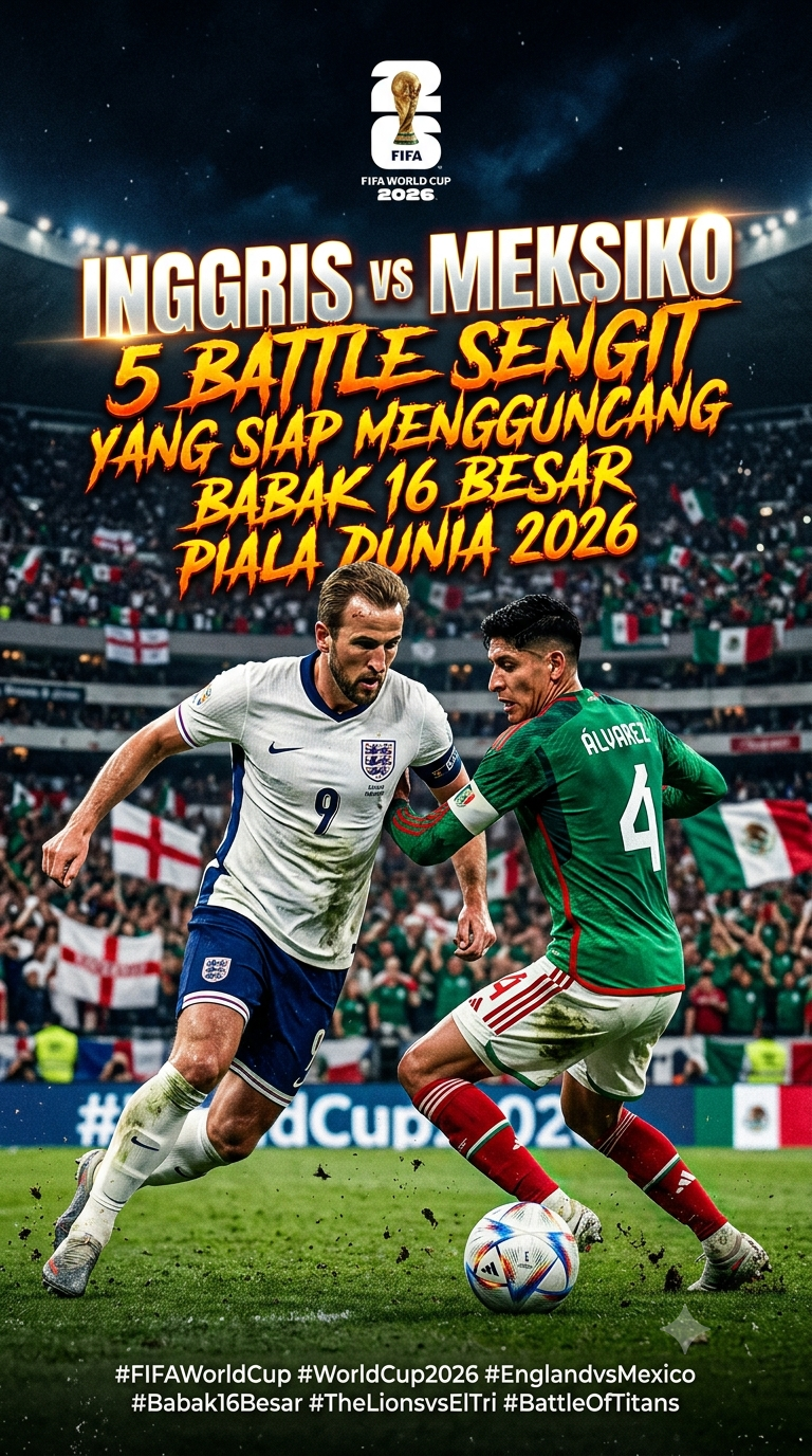 Inggris vs Meksiko