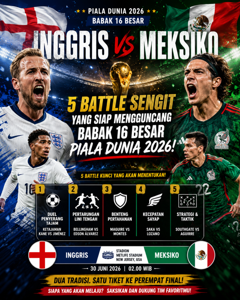 Inggris vs Meksiko