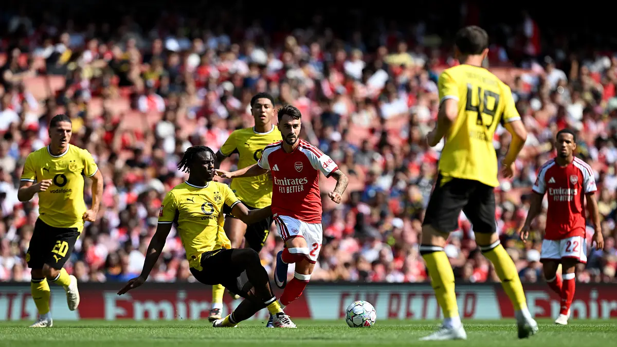 DRAMA 5 GOL! Arsenal Dipermalukan Dortmund 2-3 di Emirates Stadium setelah melewati pertandingan yang berlangsung penuh drama. DRAMA 5 GOL! Arsenal Dipermalukan Dortmund 2-3