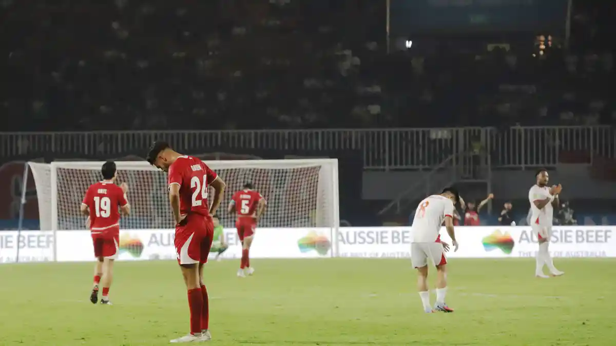 Indonesia Gagal Lolos ke Semifinal Piala AFF 2026, Harapan Garuda Pupus setelah gagal menang dari timnas singapura malam ini Indonesia Gagal Lolos ke Semifinal Piala AFF 2026
