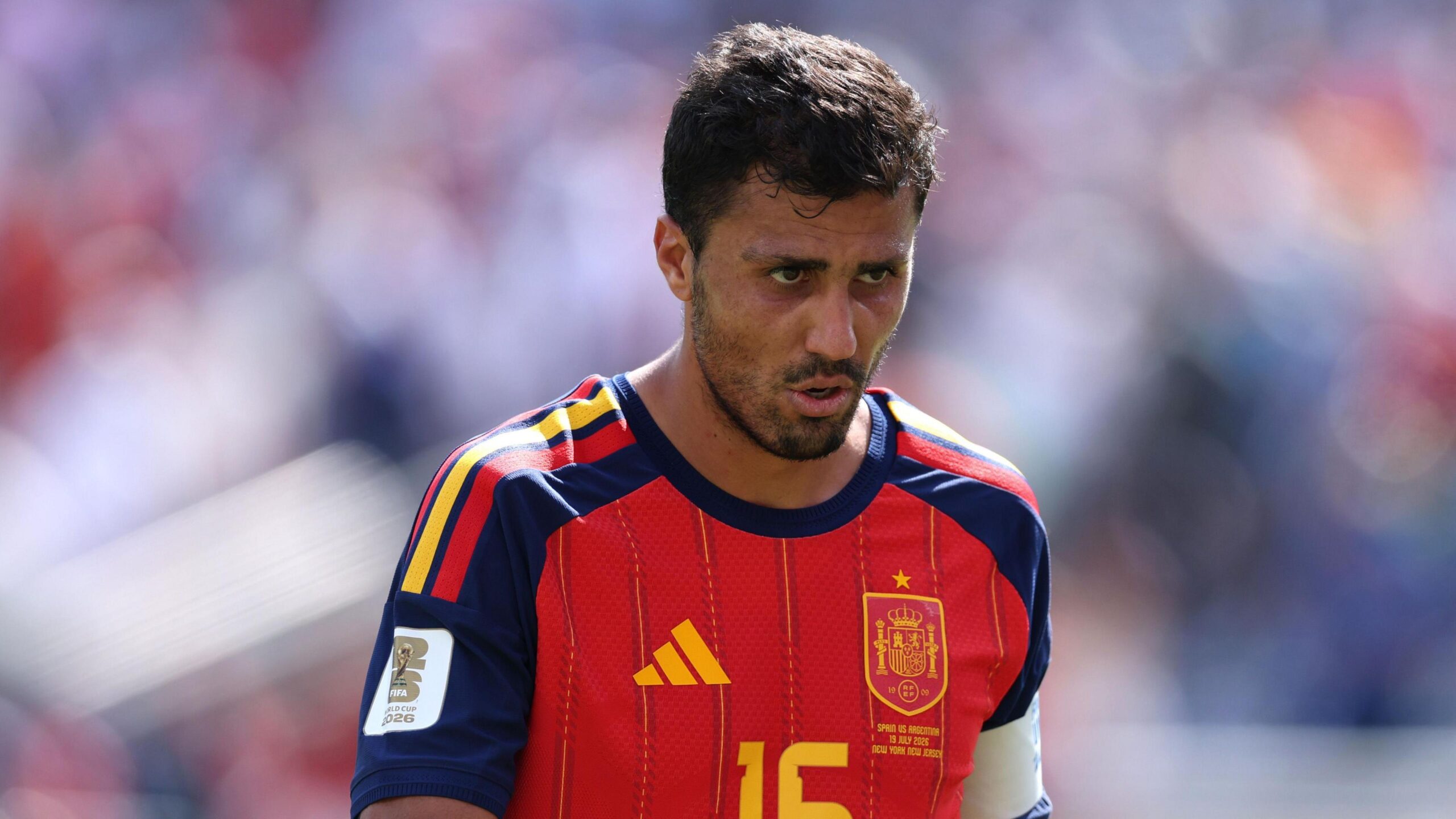 Gelandang Manchester City Rodri saat tampil di lapangan