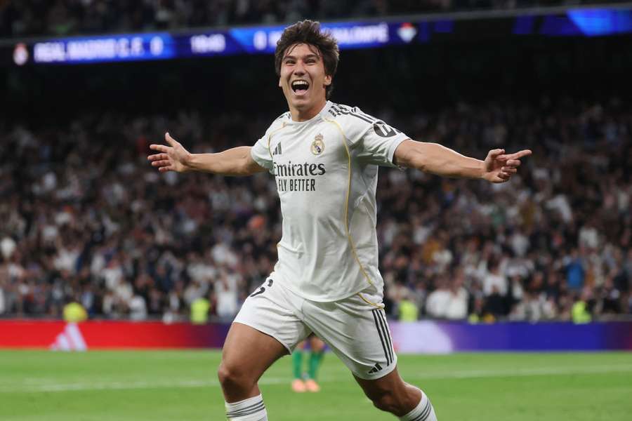 Gonzalo Garcia Perayaan Gol Real Madrid