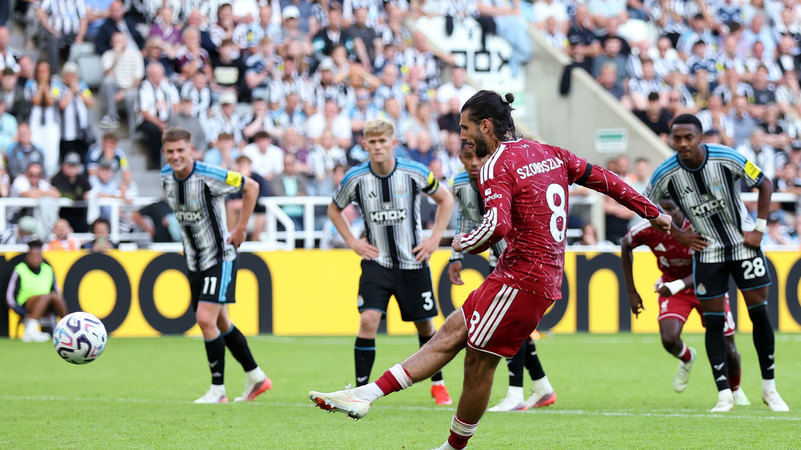 Szoboszlai Newcastle vs Liverpool Premier League