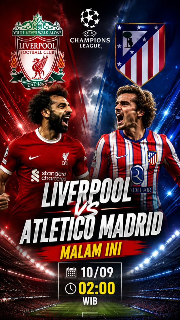 skor Liverpool vs Atletico Madrid