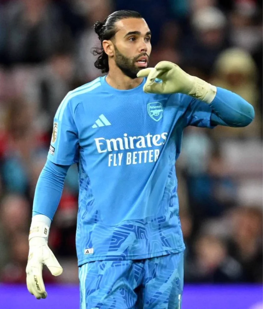 David Raya saat Arsenal menang atas Sunderland