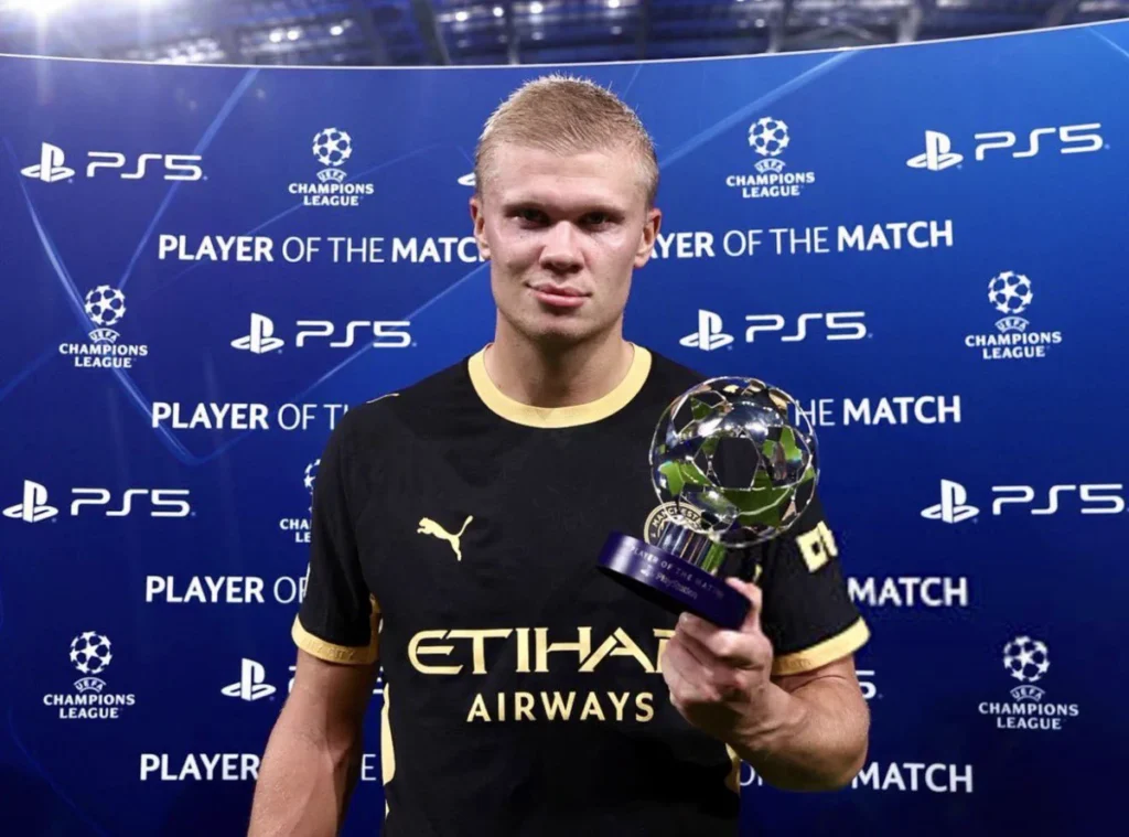 Erling Haaland Man of the Match Porto vs Manchester City