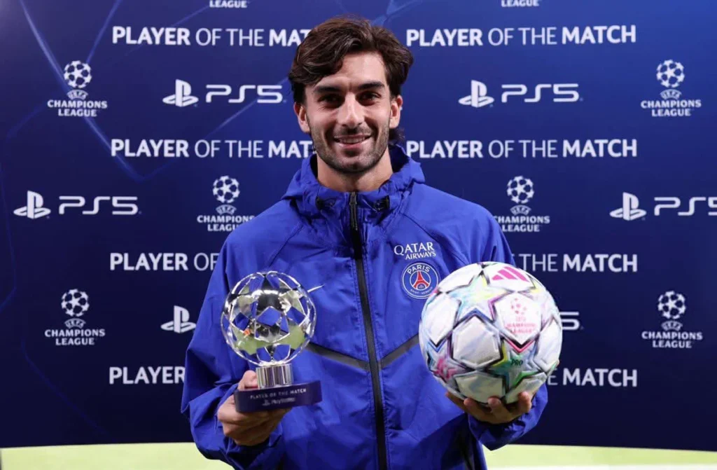 Ferran Torres Man of the Match PSG vs Slovan Bratislava